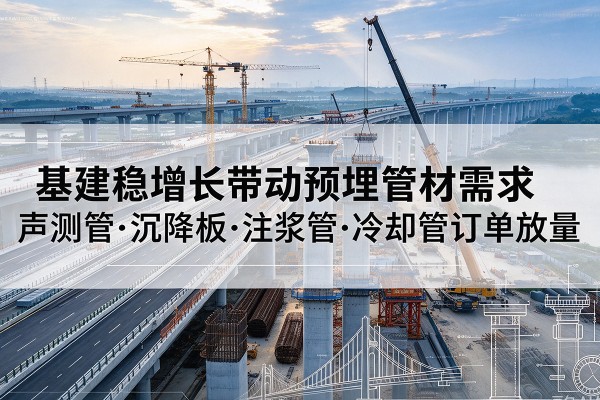 福绵基建稳增长带动预埋监测管材需求,声测管、沉降板、注浆管订单持续放量